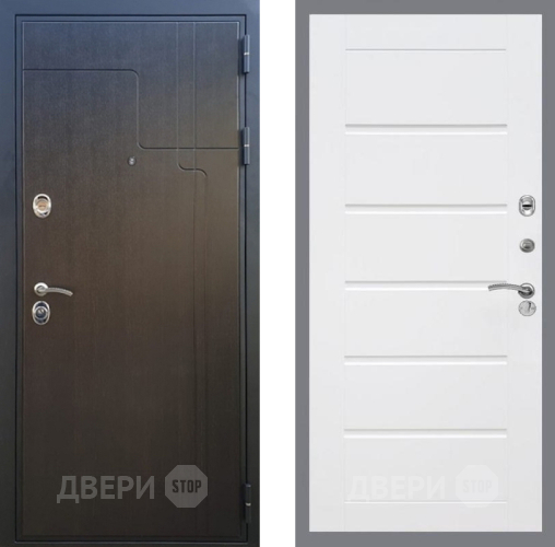 Входная металлическая Дверь Рекс (REX) Премиум-246 Сити Белый ясень в Пущино