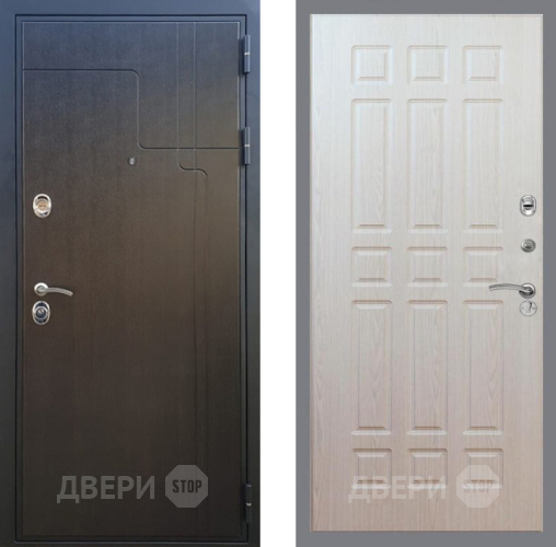 Входная металлическая Дверь Рекс (REX) Премиум-246 FL-33 Беленый дуб в Пущино