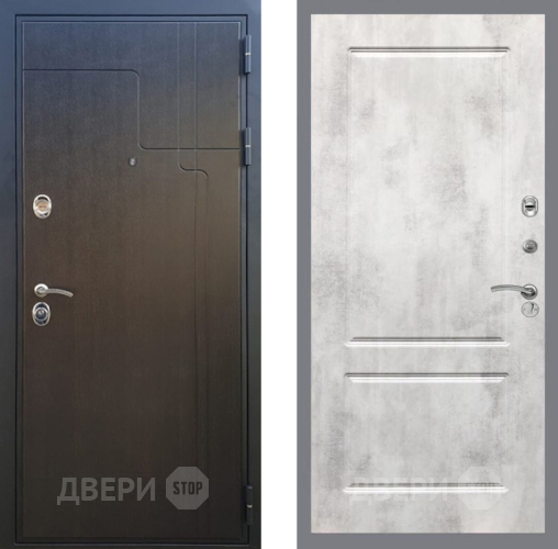 Входная металлическая Дверь Рекс (REX) Премиум-246 FL-117 Бетон светлый в Пущино