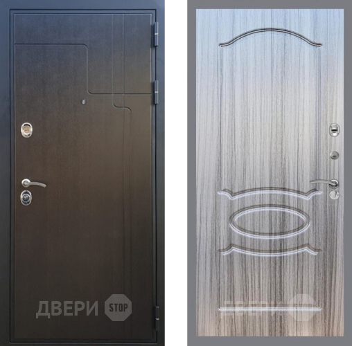 Входная металлическая Дверь Рекс (REX) Премиум-246 FL-128 Сандал грей в Пущино