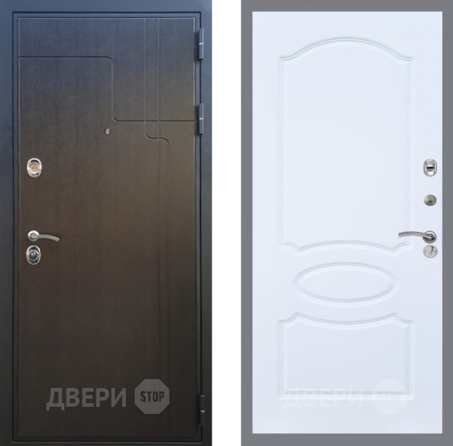 Входная металлическая Дверь Рекс (REX) Премиум-246 FL-128 Силк Сноу в Пущино