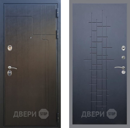 Входная металлическая Дверь Рекс (REX) Премиум-246 FL-289 Ясень черный в Пущино