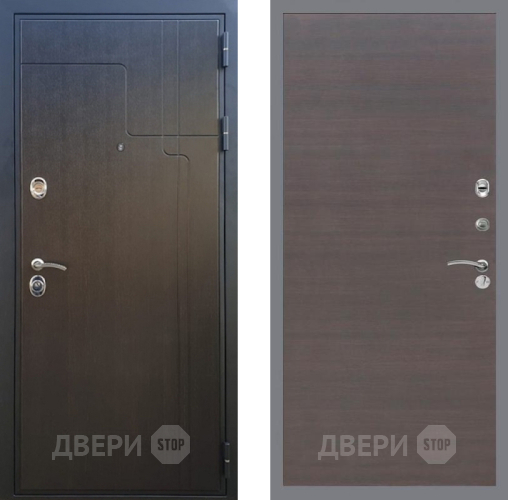 Входная металлическая Дверь Рекс (REX) Премиум-246 GL венге поперечный в Пущино
