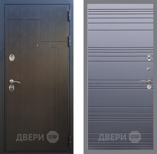Входная металлическая Дверь Рекс (REX) Премиум-246 Line Силк титан в Пущино