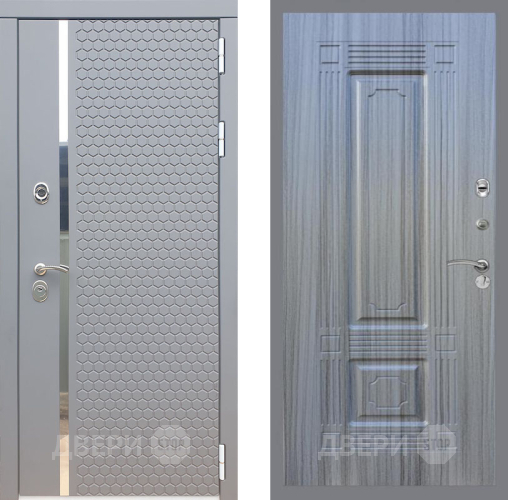 Входная металлическая Дверь Рекс (REX) 24 FL-2 Сандал грей в Пущино