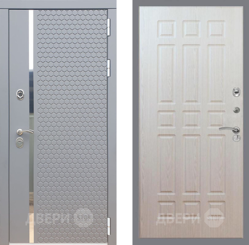 Входная металлическая Дверь Рекс (REX) 24 FL-33 Беленый дуб в Пущино