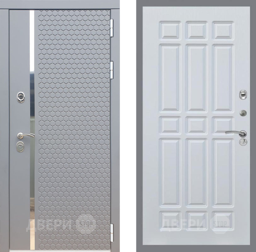 Входная металлическая Дверь Рекс (REX) 24 FL-33 Белый ясень в Пущино