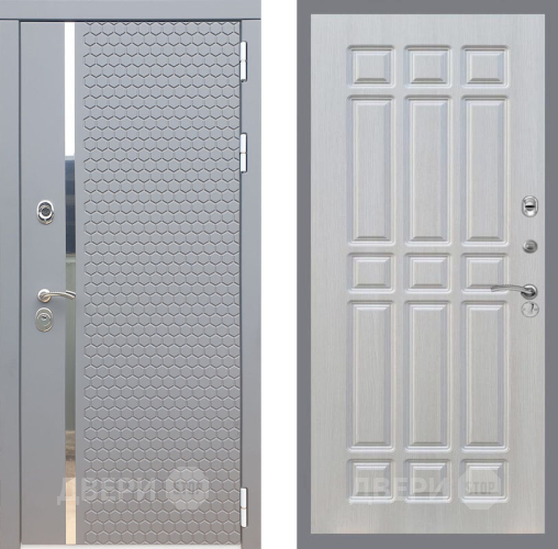 Входная металлическая Дверь Рекс (REX) 24 FL-33 Лиственница беж в Пущино