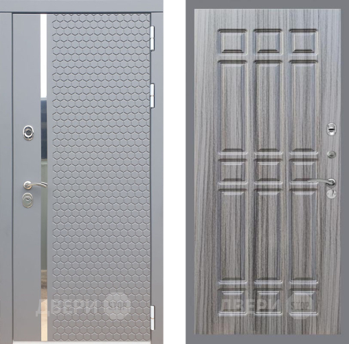Входная металлическая Дверь Рекс (REX) 24 FL-33 Сандал грей в Пущино
