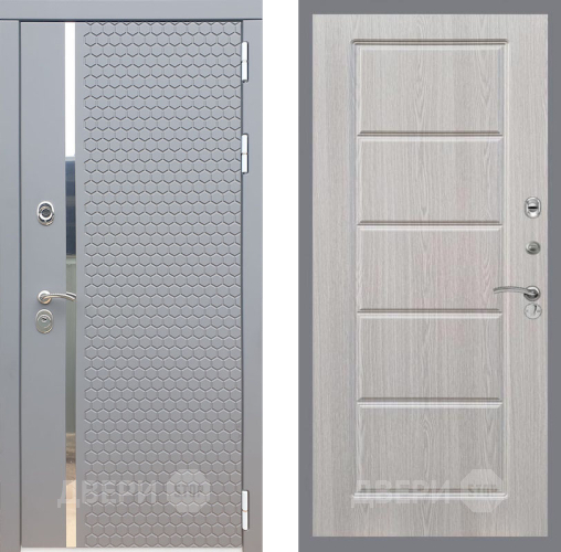 Входная металлическая Дверь Рекс (REX) 24 FL-39 Беленый дуб в Пущино