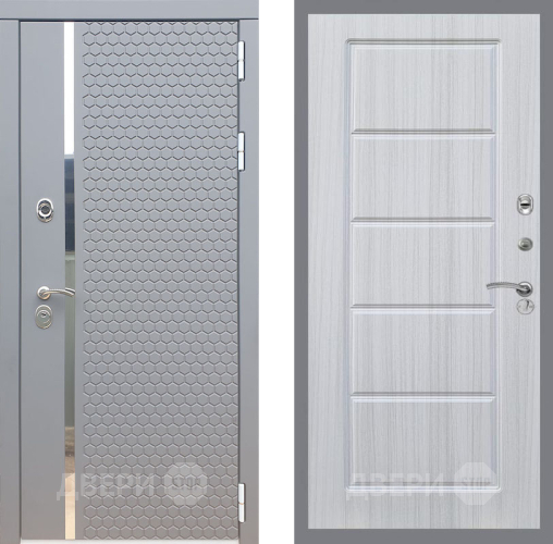 Входная металлическая Дверь Рекс (REX) 24 FL-39 Сандал белый в Пущино