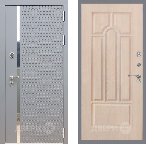 Входная металлическая Дверь Рекс (REX) 24 FL-58 Беленый дуб в Пущино