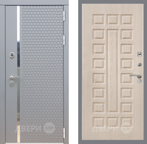 Входная металлическая Дверь Рекс (REX) 24 FL-183 Беленый дуб в Пущино