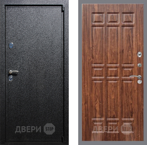 Входная металлическая Дверь Рекс (REX) 3 FL-33 орех тисненый в Пущино