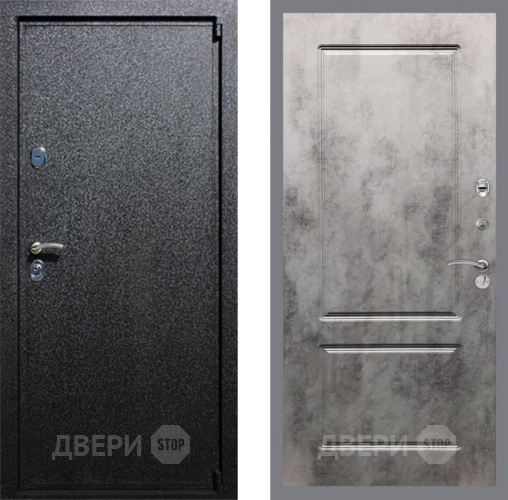 Входная металлическая Дверь Рекс (REX) 3 FL-117 Бетон темный в Пущино