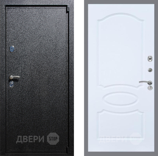 Входная металлическая Дверь Рекс (REX) 3 FL-128 Силк Сноу в Пущино