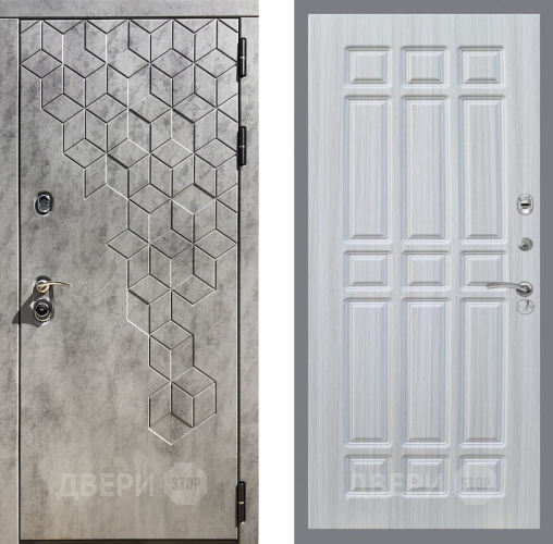 Входная металлическая Дверь Рекс (REX) 23 FL-33 Сандал белый в Пущино