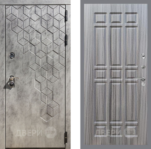 Входная металлическая Дверь Рекс (REX) 23 FL-33 Сандал грей в Пущино