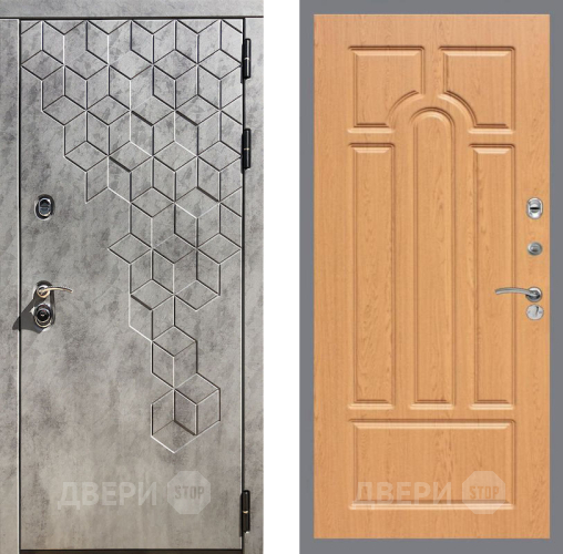 Входная металлическая Дверь Рекс (REX) 23 FL-58 Дуб в Пущино