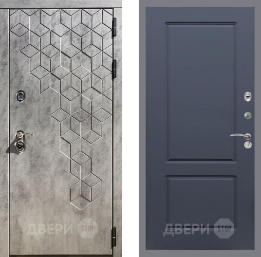 Входная металлическая Дверь Рекс (REX) 23 FL-117 Силк титан в Пущино