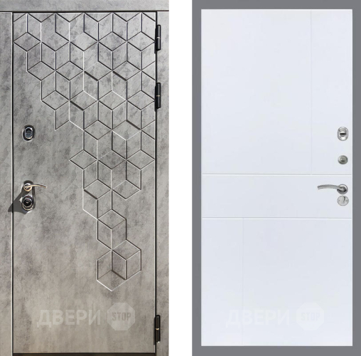 Входная металлическая Дверь Рекс (REX) 23 FL-290 Силк Сноу в Пущино