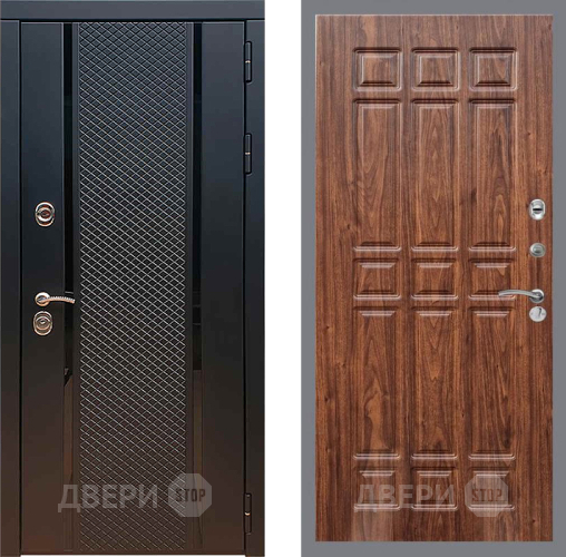 Входная металлическая Дверь Рекс (REX) 25 FL-33 орех тисненый в Пущино