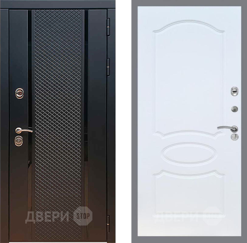 Входная металлическая Дверь Рекс (REX) 25 FL-128 Белый ясень в Пущино