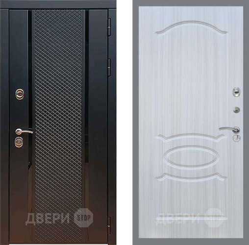 Входная металлическая Дверь Рекс (REX) 25 FL-128 Сандал белый в Пущино