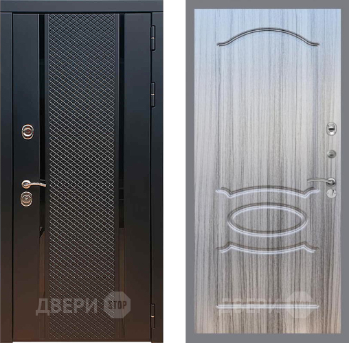Входная металлическая Дверь Рекс (REX) 25 FL-128 Сандал грей в Пущино