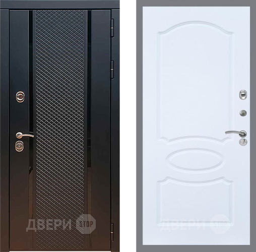 Входная металлическая Дверь Рекс (REX) 25 FL-128 Силк Сноу в Пущино