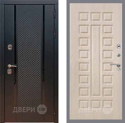 Входная металлическая Дверь Рекс (REX) 25 FL-183 Беленый дуб в Пущино