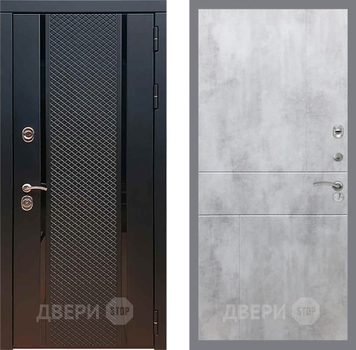 Входная металлическая Дверь Рекс (REX) 25 FL-290 Бетон светлый в Пущино