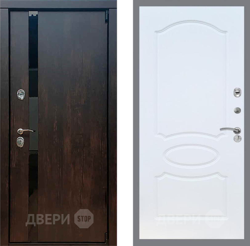 Входная металлическая Дверь Рекс (REX) 26 FL-128 Белый ясень в Пущино