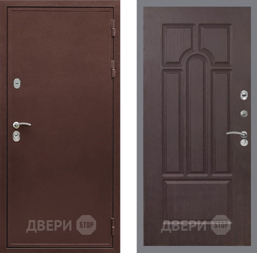 Входная металлическая Дверь Рекс (REX) 5 металл 3 мм FL-58 Венге в Пущино
