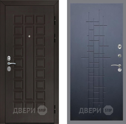 Входная металлическая Дверь Рекс (REX) Сенатор Cisa FL-289 Ясень черный в Пущино