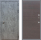 Входная металлическая Дверь Стоп БЕТОН Гладкая венге поперечный в Пущино