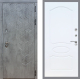 Входная металлическая Дверь Стоп БЕТОН ФЛ-128 Белый ясень в Пущино