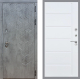 Входная металлическая Дверь Стоп БЕТОН ФЛ-102 Белый ясень в Пущино
