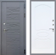 Входная металлическая Дверь Стоп СКАНДИ ФЛ-128 Белый ясень в Пущино