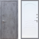 Входная металлическая Дверь Стоп Лучи ФЛ-128 Белый ясень в Пущино