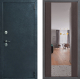 Входная металлическая Дверь Дверной континент ДК-70 Дизайн ФЛЗ-1 Зеркало Венге в Пущино