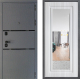 Входная металлическая Дверь Дверной континент Диамант Дизайн ФЛЗ Зеркало Сандал белый в Пущино