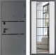 Входная металлическая Дверь Дверной континент Диамант Дизайн ФЛЗ-2 Зеркало Белый софт в Пущино