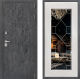 Входная металлическая Дверь Дверной континент ДК-3/713 ФЛ-Тиффани Зеркало Белое дерево в Пущино