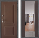 Входная металлическая Дверь Дверной континент ДК-3/729 ФЛЗ-1 Зеркало Венге в Пущино