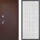 Входная металлическая Дверь Дверной континент Рубикон Медь Дизайн ФЛ-183 Сандал белый в Пущино