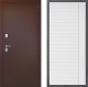 Дверь Дверной континент Рубикон Медь Дизайн ФЛ-757 Белое Стекло Софт милк в Пущино