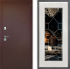 Входная металлическая Дверь Дверной континент Рубикон Медь Дизайн ФЛ-Тиффани Зеркало Белое дерево в Пущино