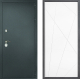 Дверь Дверной континент Рубикон Серебро Дизайн ФЛ-655 Белый софт в Пущино