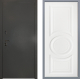 Дверь Заводские двери Эталон 3к антик серебро Неаполь Лофт белый в Пущино